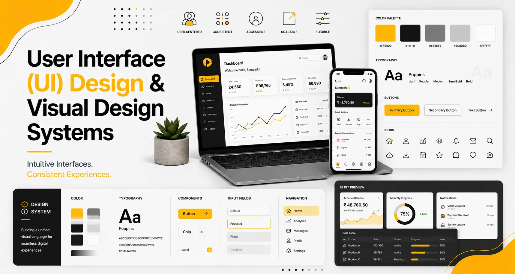 UI Design and Visual Systems by Sampark Group